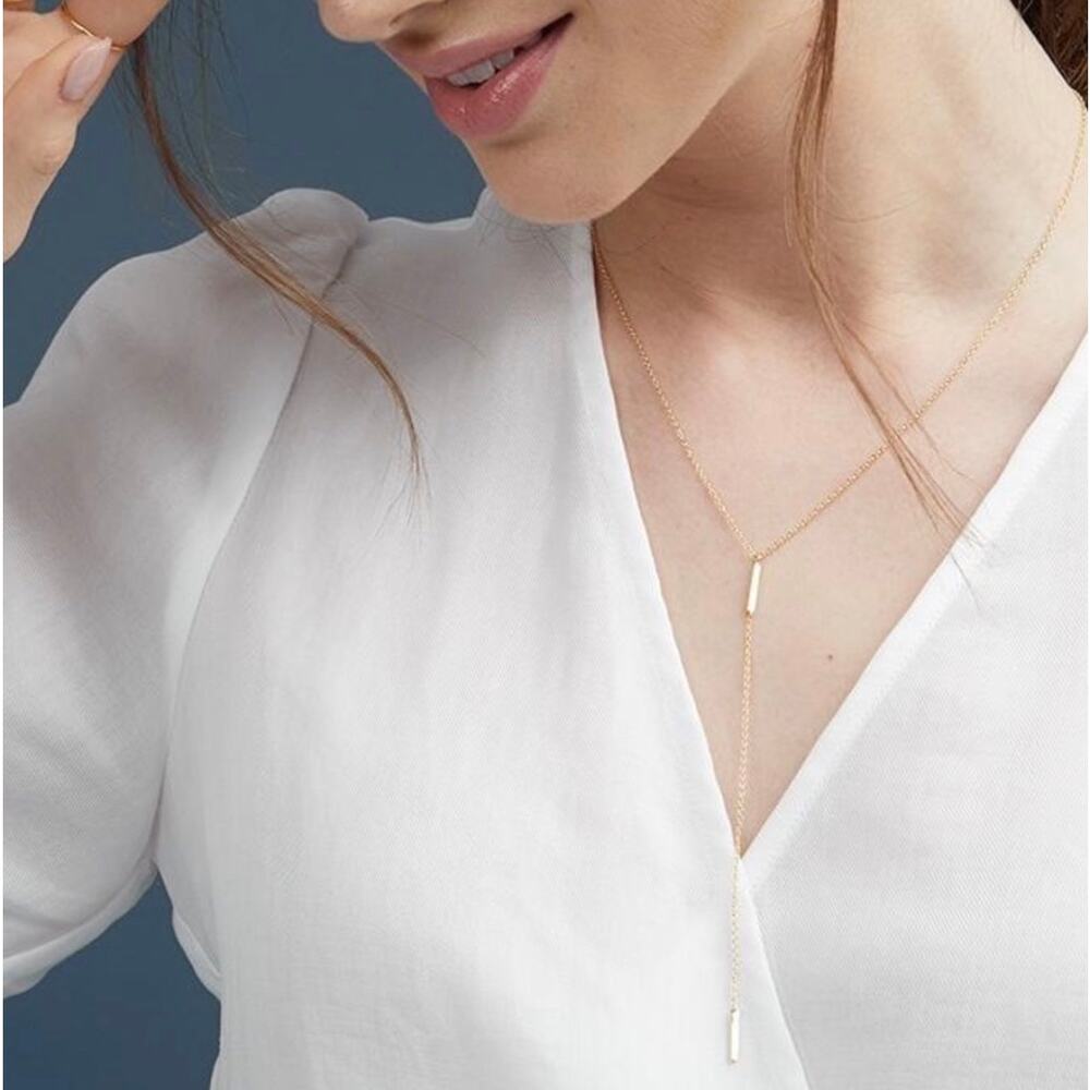 Gorjana Taner Lariat Gold Necklace